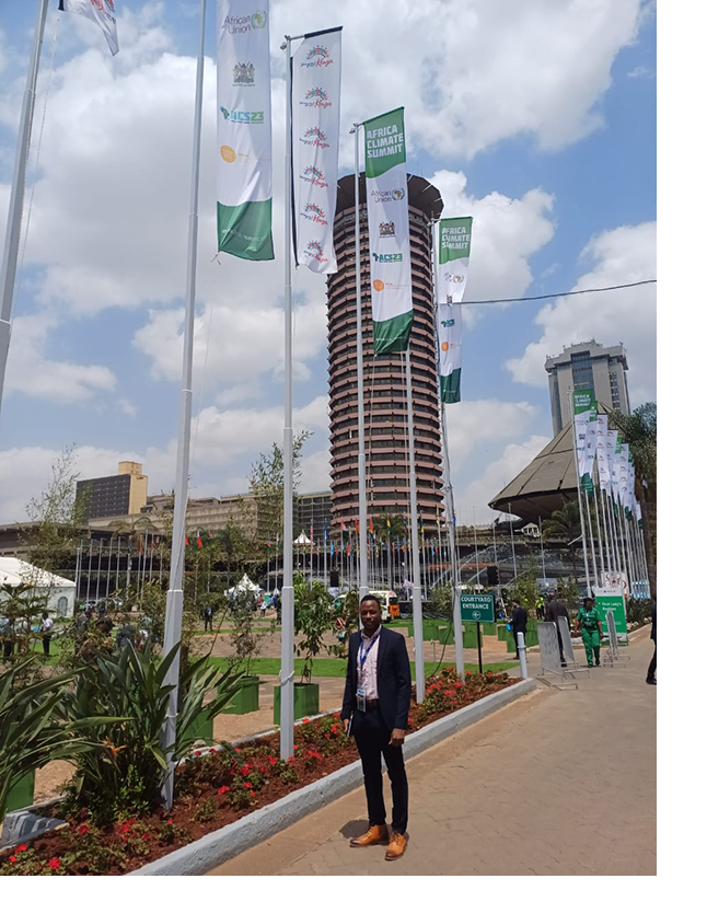 Tonny Kukeera at the Africa Climate Summit