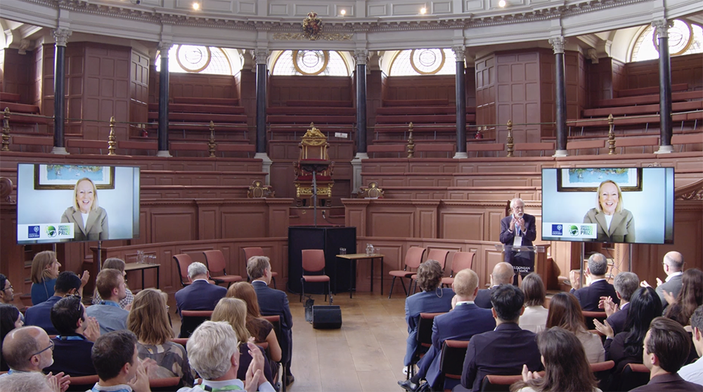 Mary Shapiro acceptance speech at the Sheldonian Theatre award ceremony