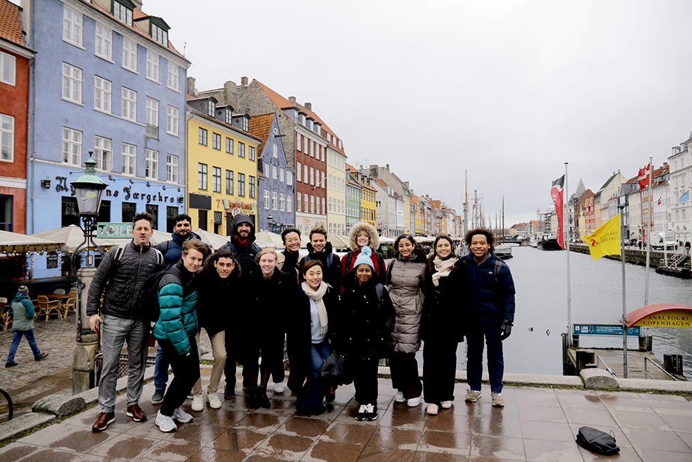 Msc see students by the Copenhagen harbour