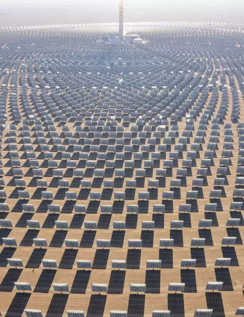 Concentrated solar power in Dunhuang, Gansu, China