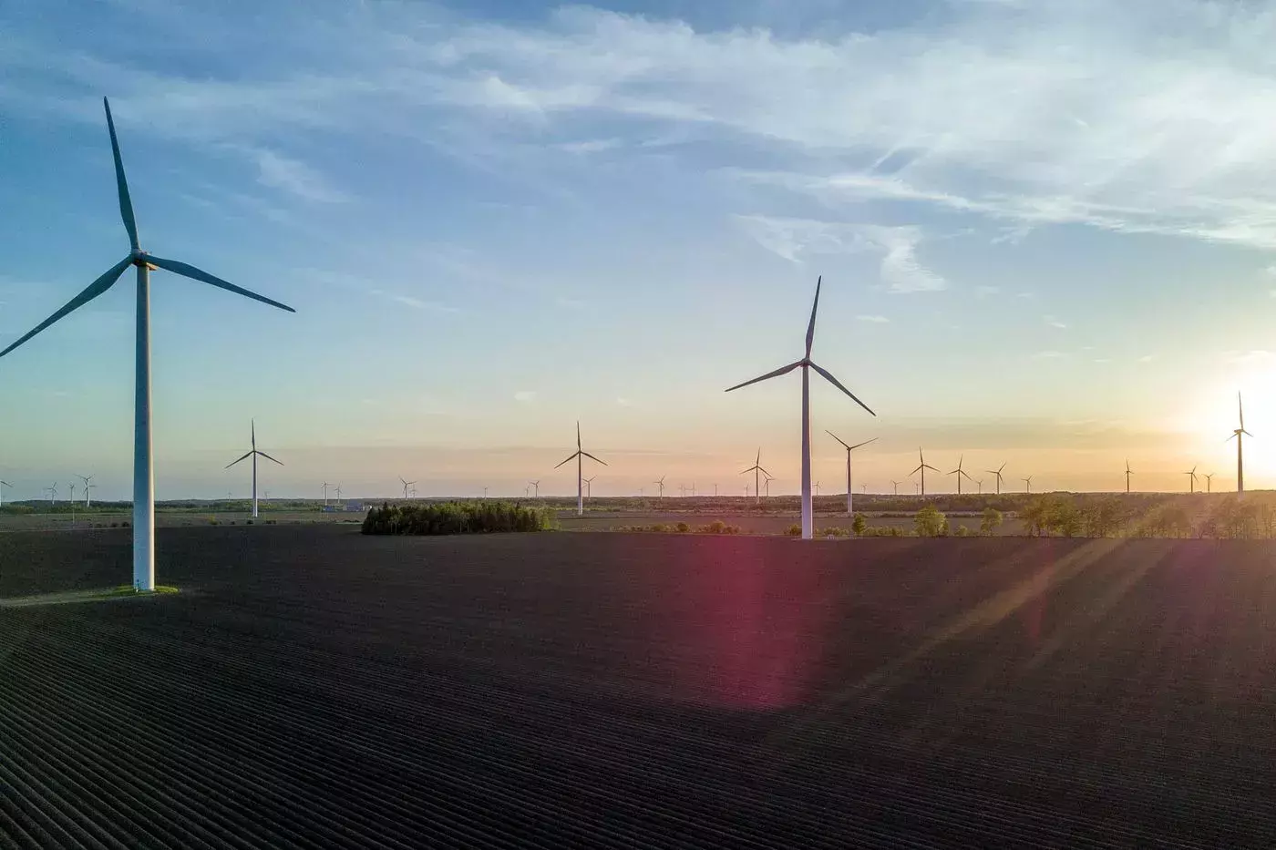 Wind turbines in Shelbourne Ontario